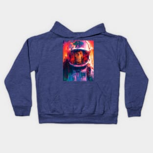 Astro - Glitch Art Kids Hoodie